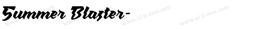Summer Blaster字体转换